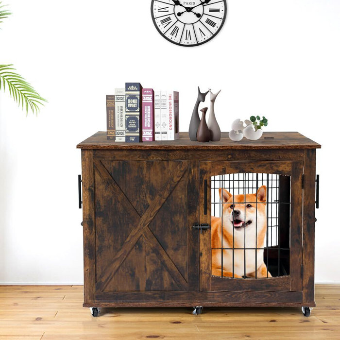 Tucker Murphy Pet™ Dog Crate Furniture With Tray Wayfair